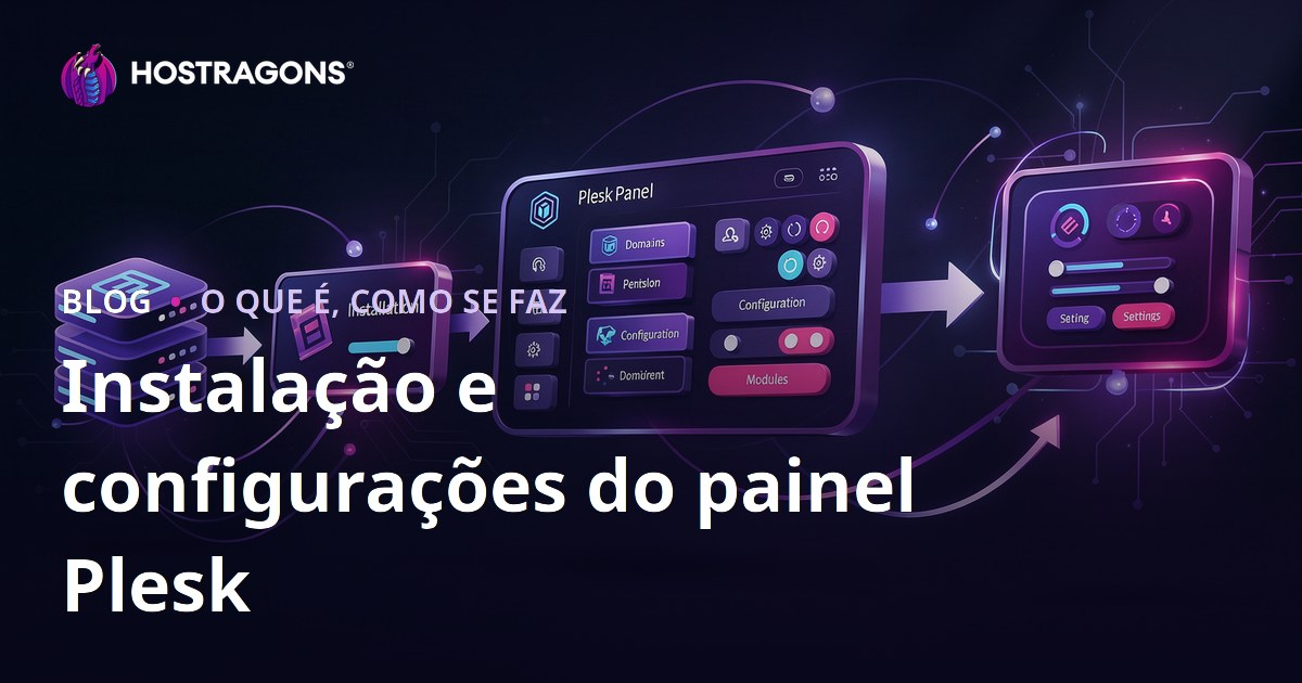 Instalação e configurações do painel Plesk