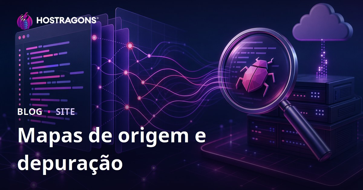 Mapas de origem e depuração