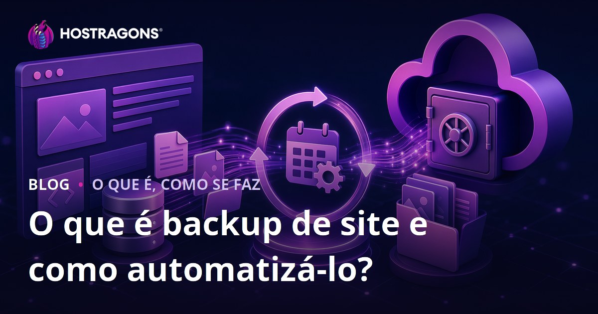 O que é backup de site e como automatizá-lo?
