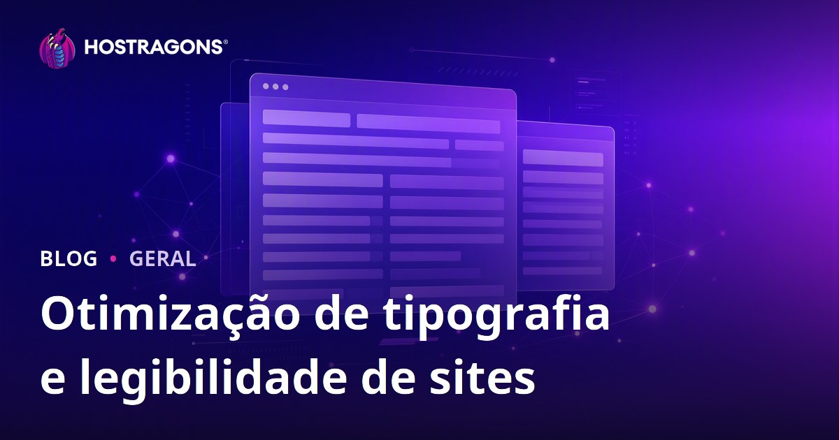 Otimização de tipografia e legibilidade de sites