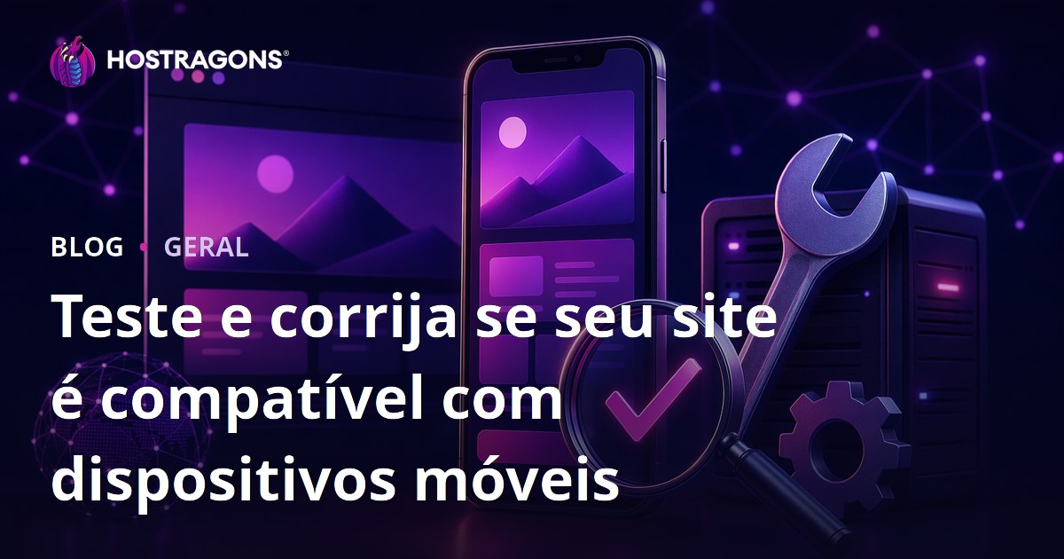 Teste e corrija se seu site é compatível com dispositivos móveis