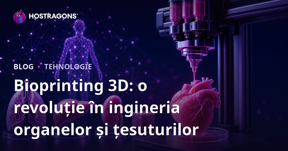 Bioprinting 3D: o revoluție în ingineria organelor și țesuturilor