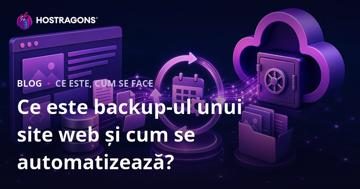 Ce este backup-ul unui site web și cum se automatizează?