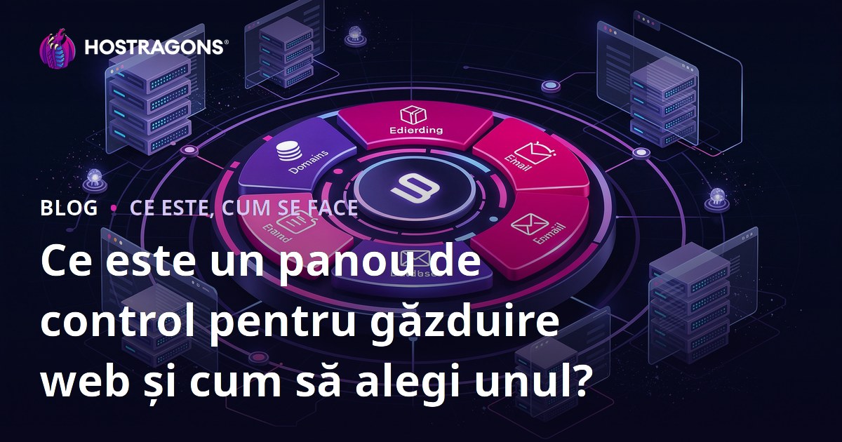 Ce este un panou de control pentru găzduire web și cum să alegi unul?