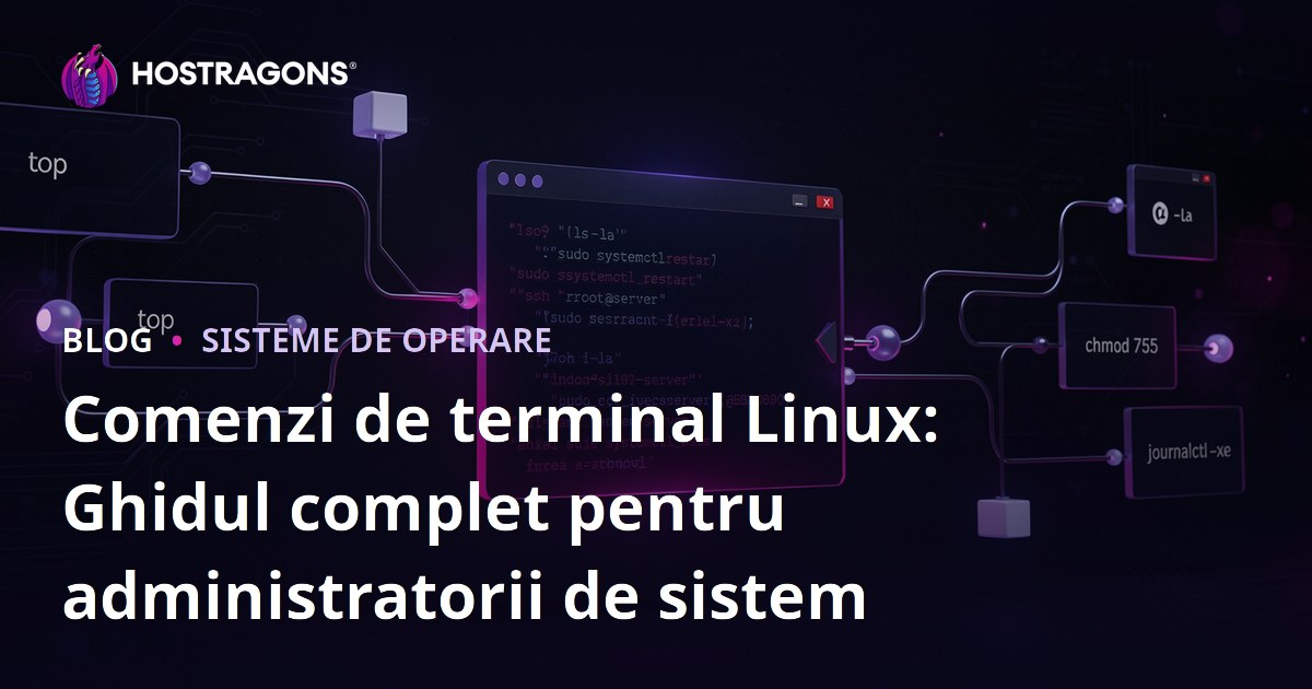 Comenzi de terminal Linux: Ghidul complet pentru administratorii de sistem