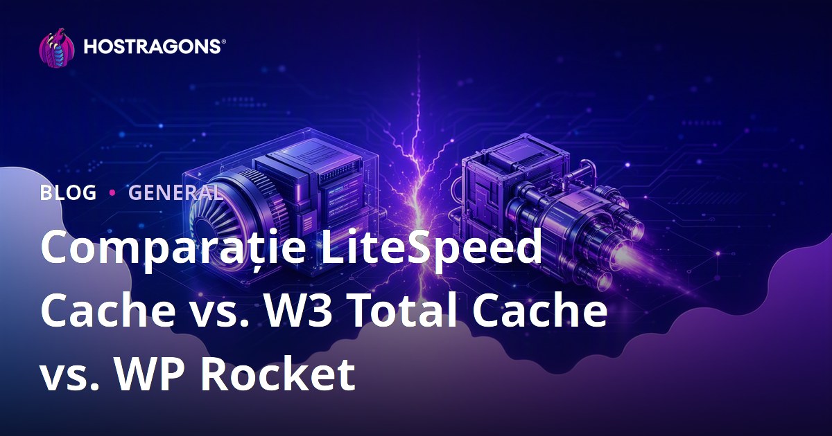 Comparație LiteSpeed Cache vs. W3 Total Cache vs. WP Rocket