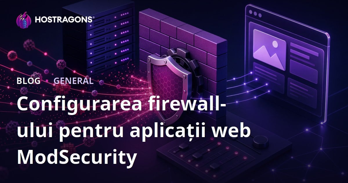 Configurarea firewall-ului pentru aplicații web ModSecurity
