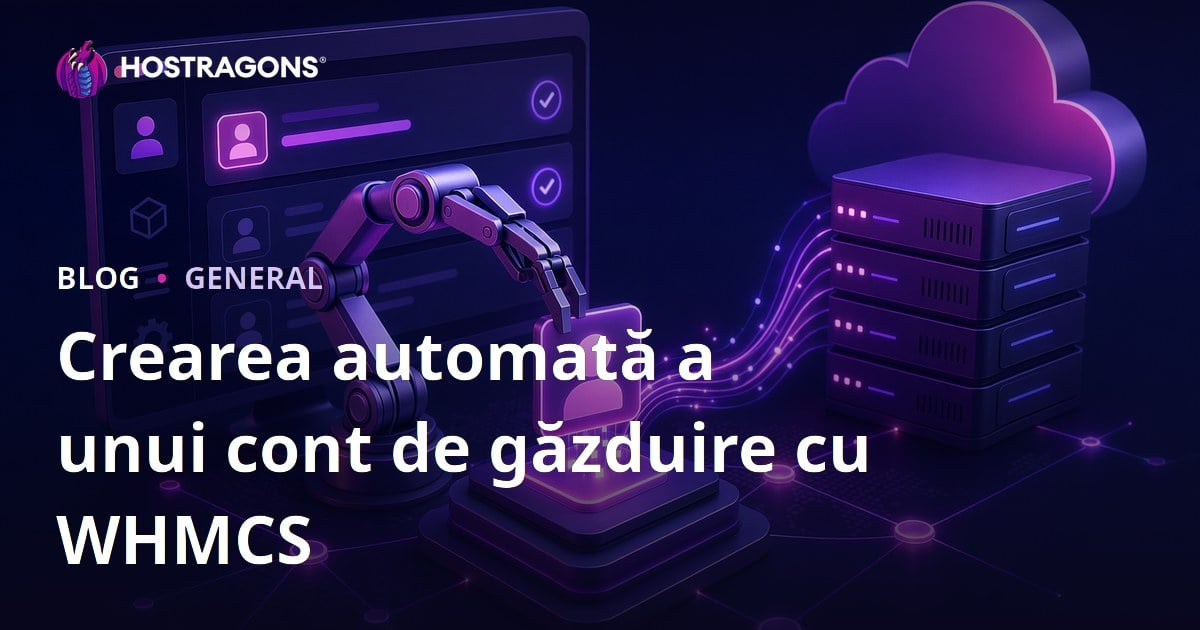 Crearea automată a unui cont de găzduire cu WHMCS