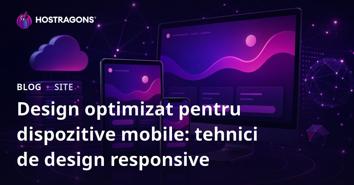 Design optimizat pentru dispozitive mobile: tehnici de design responsive