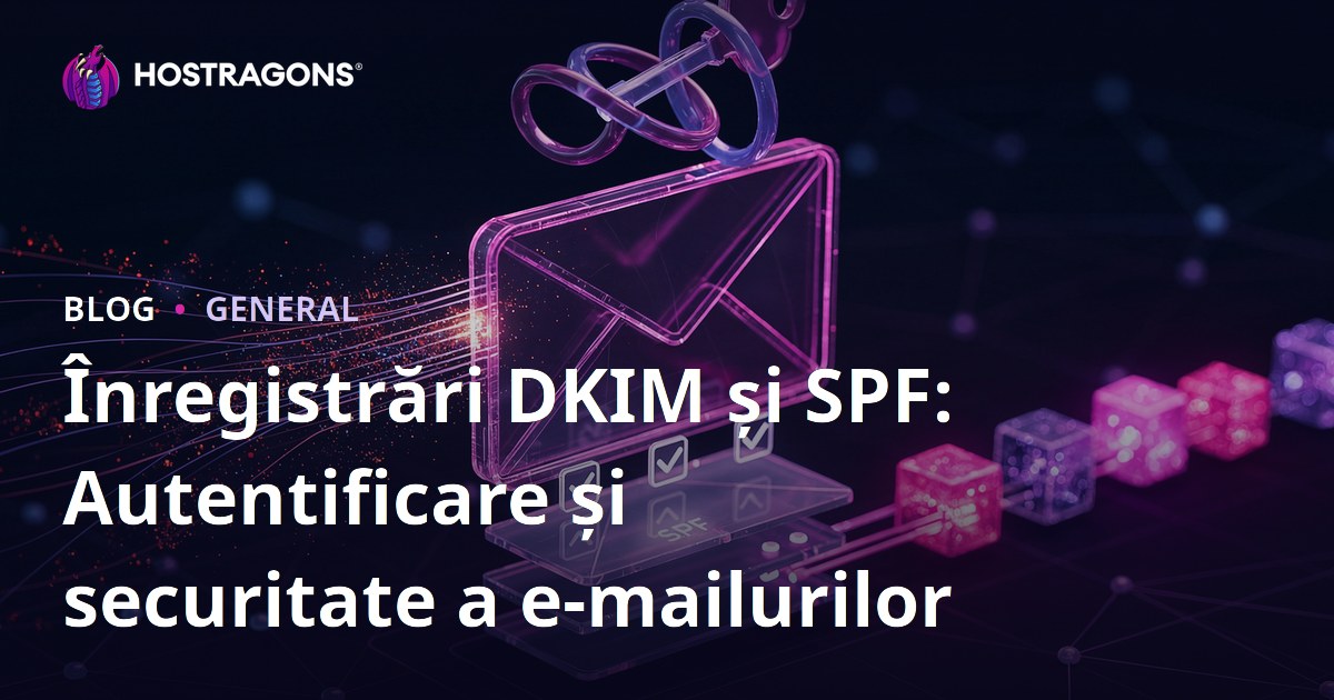 Înregistrări DKIM și SPF: Autentificare și securitate a e-mailurilor
