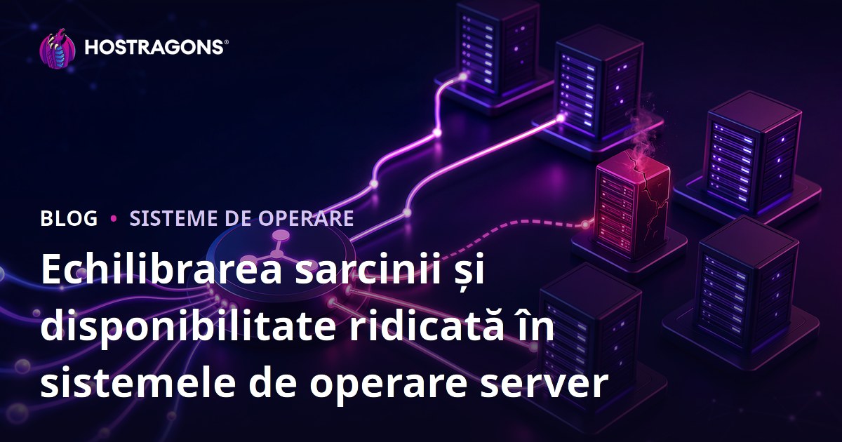 Echilibrarea sarcinii și disponibilitate ridicată în sistemele de operare server