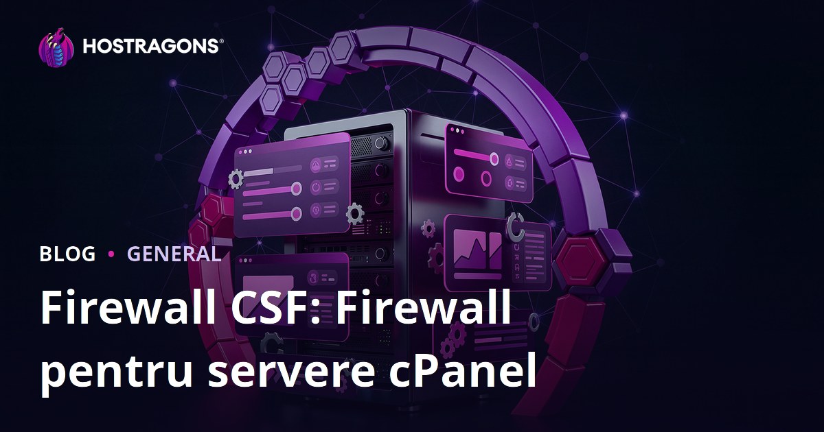 CSF Firewall: Firewall pentru servere cPanel