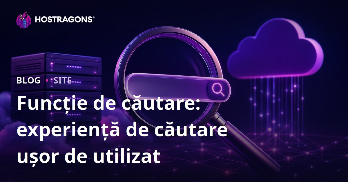 Funcție de căutare: experiență de căutare ușor de utilizat