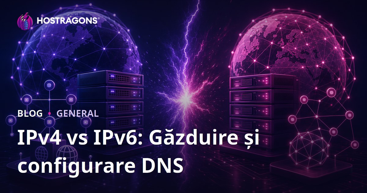 IPv4 vs IPv6: Găzduire și configurare DNS