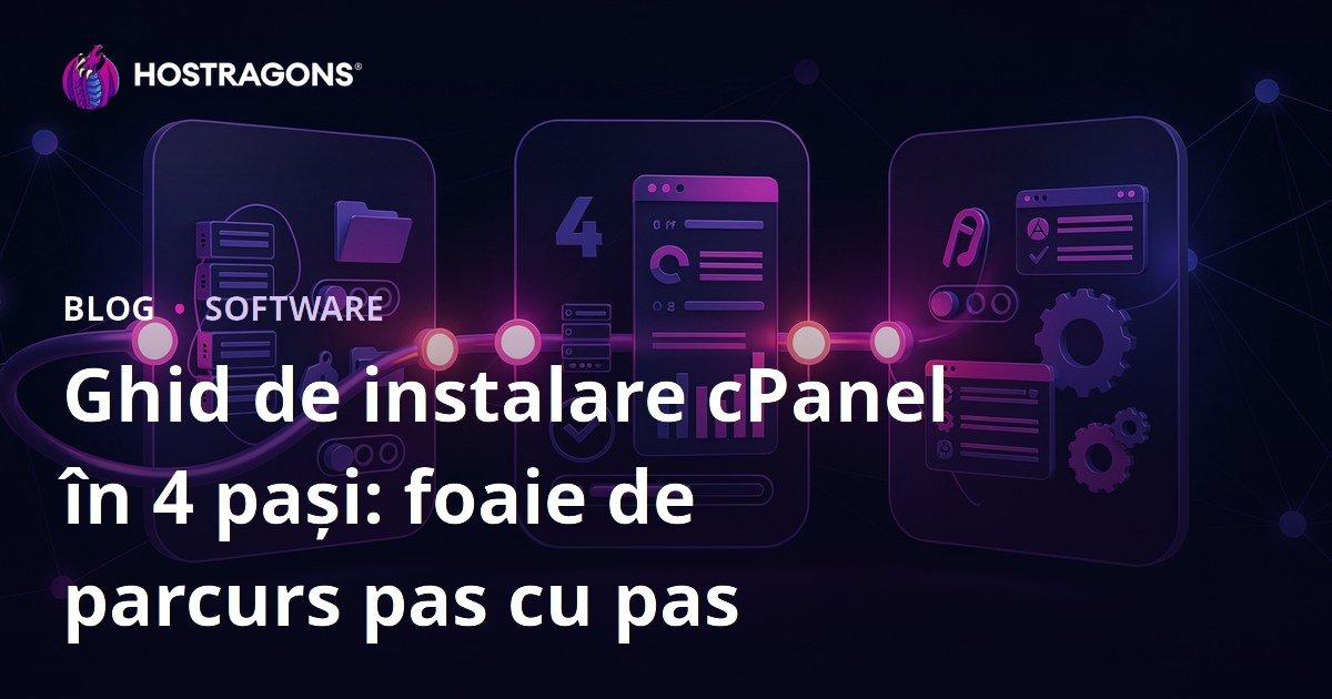 Ghid de instalare cPanel în 4 pași: foaie de parcurs pas cu pas
