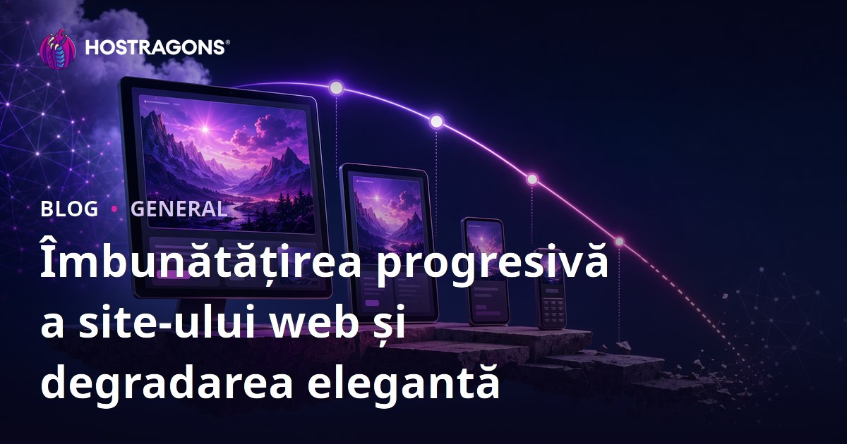 Îmbunătățirea progresivă a site-ului web și degradarea elegantă
