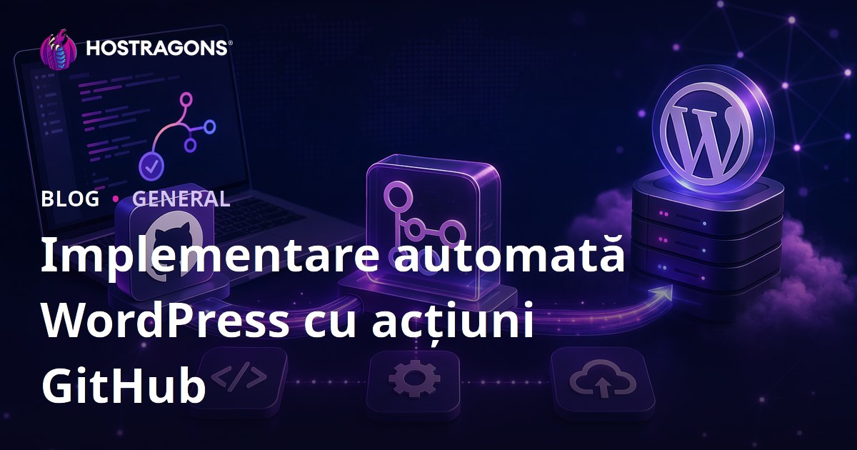 Implementare automată WordPress cu acțiuni GitHub