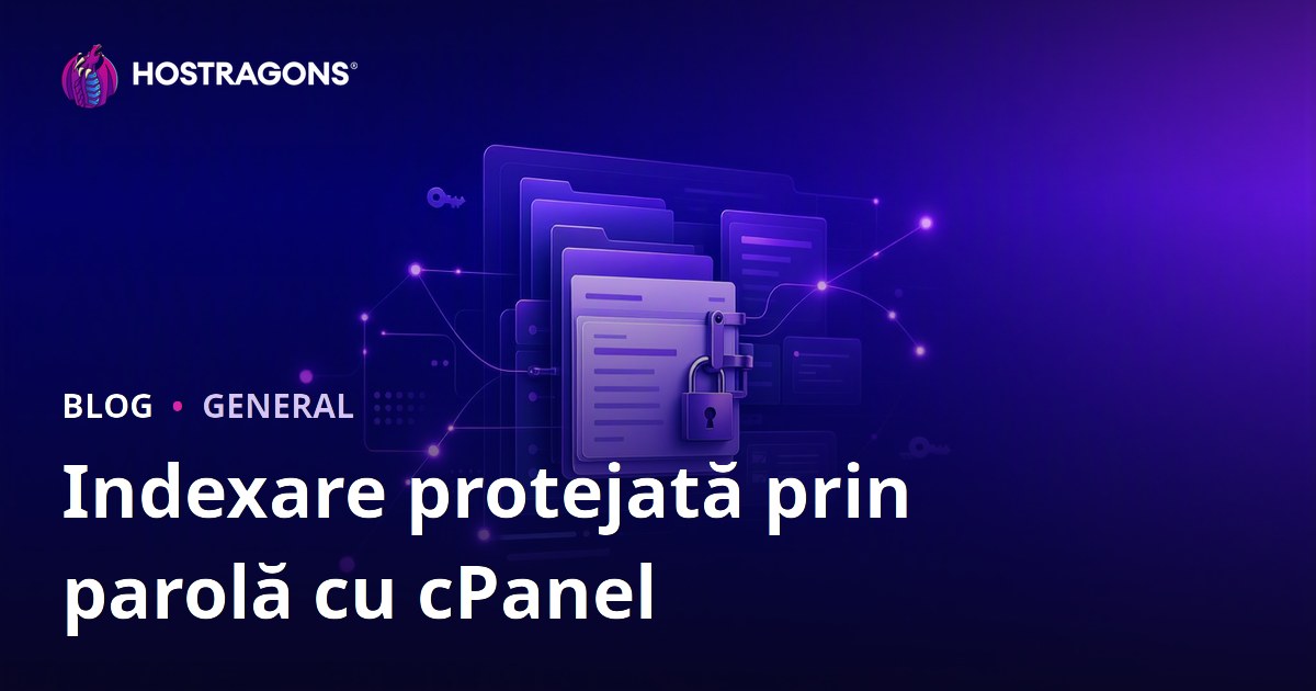 Indexare protejată prin parolă cu cPanel