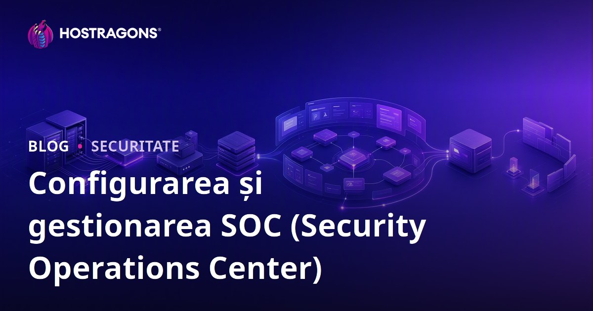 Configurarea și gestionarea SOC (Security Operations Center)