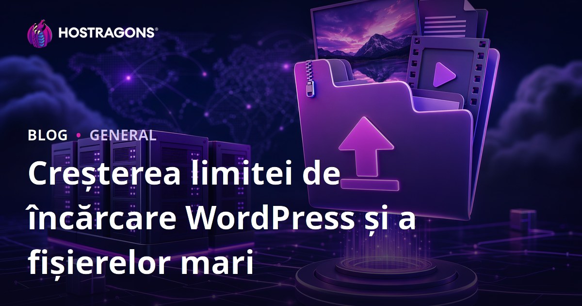 Creșterea limitei de încărcare WordPress și a fișierelor mari