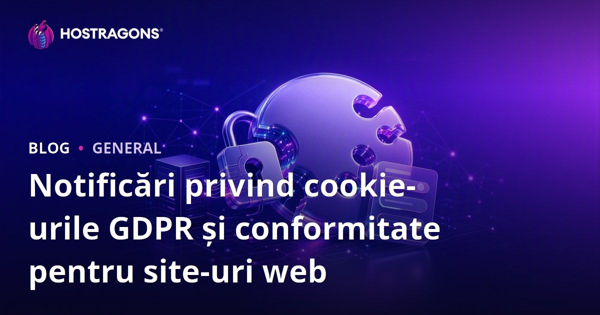Notificări privind cookie-urile GDPR și conformitate pentru site-uri web
