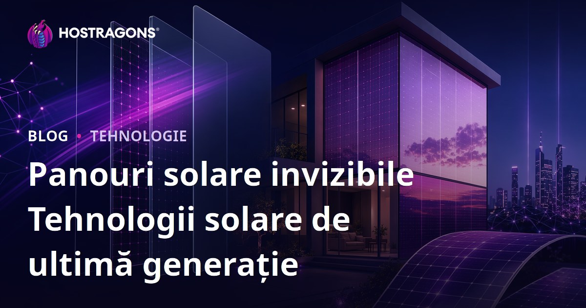 Panouri solare invizibile Tehnologii solare de ultimă generație