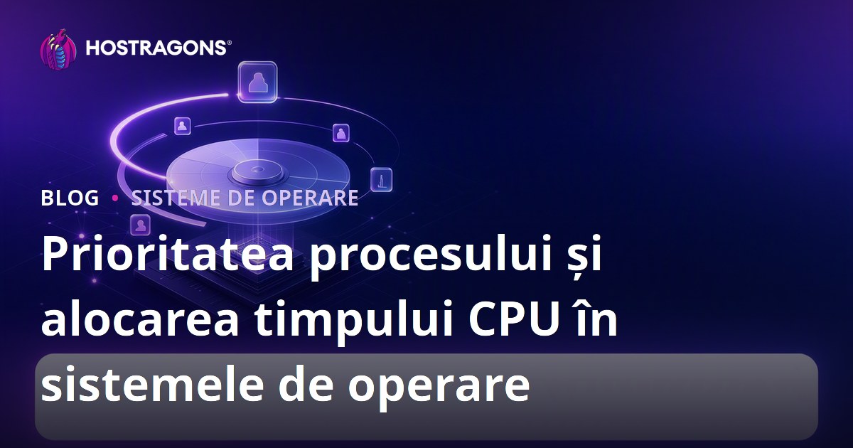Prioritatea procesului și alocarea timpului CPU în sistemele de operare