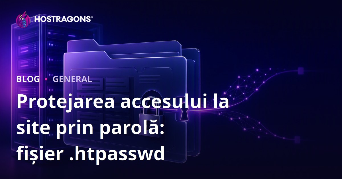Protejarea accesului la site prin parolă: fișier .htpasswd