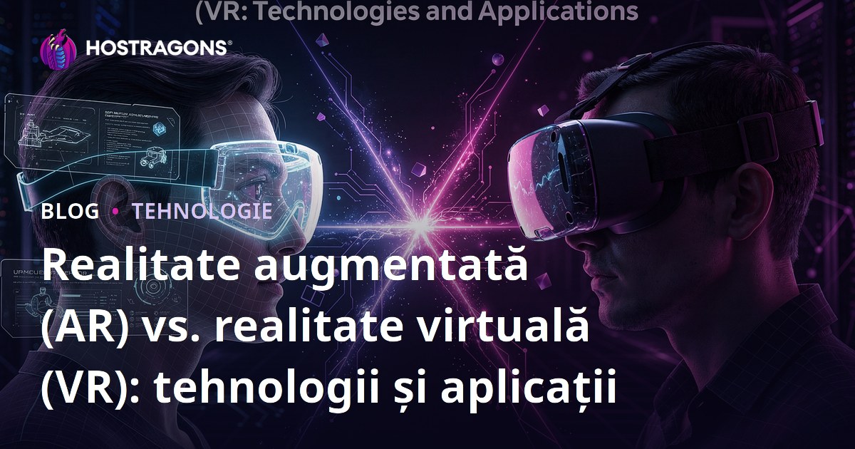 Realitate augmentată (AR) vs. realitate virtuală (VR): tehnologii și aplicații
