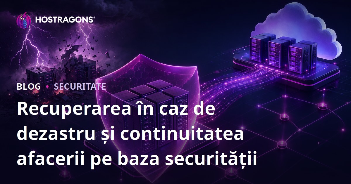 Recuperarea în caz de dezastru și continuitatea afacerii pe baza securității