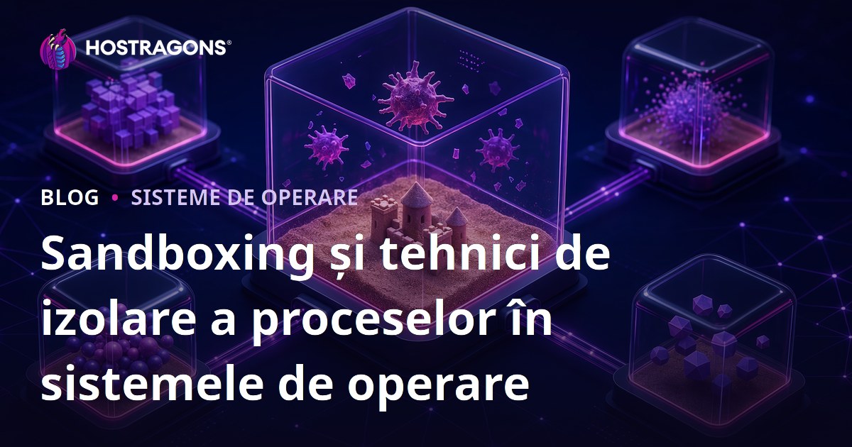 Sandboxing și tehnici de izolare a proceselor în sistemele de operare