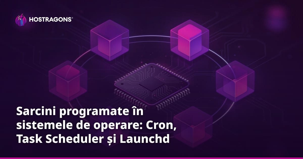Sarcini programate în sistemele de operare: Cron, Task Scheduler și Launchd