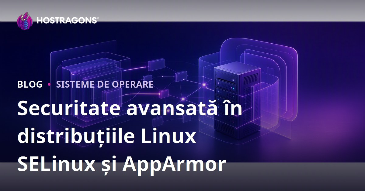 Securitate avansată în distribuțiile Linux SELinux și AppArmor