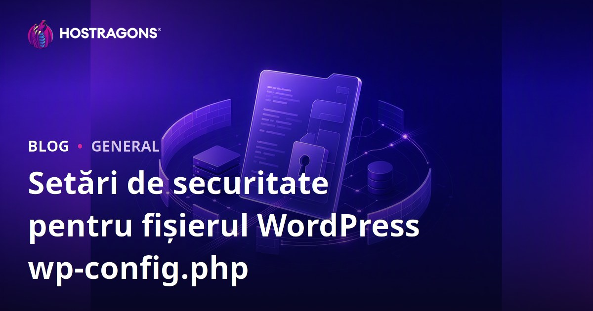 Setări de securitate pentru fișierul WordPress wp-config.php