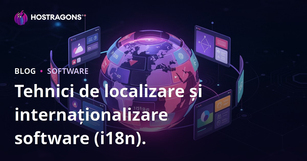 Tehnici de localizare și internaționalizare software (i18n).