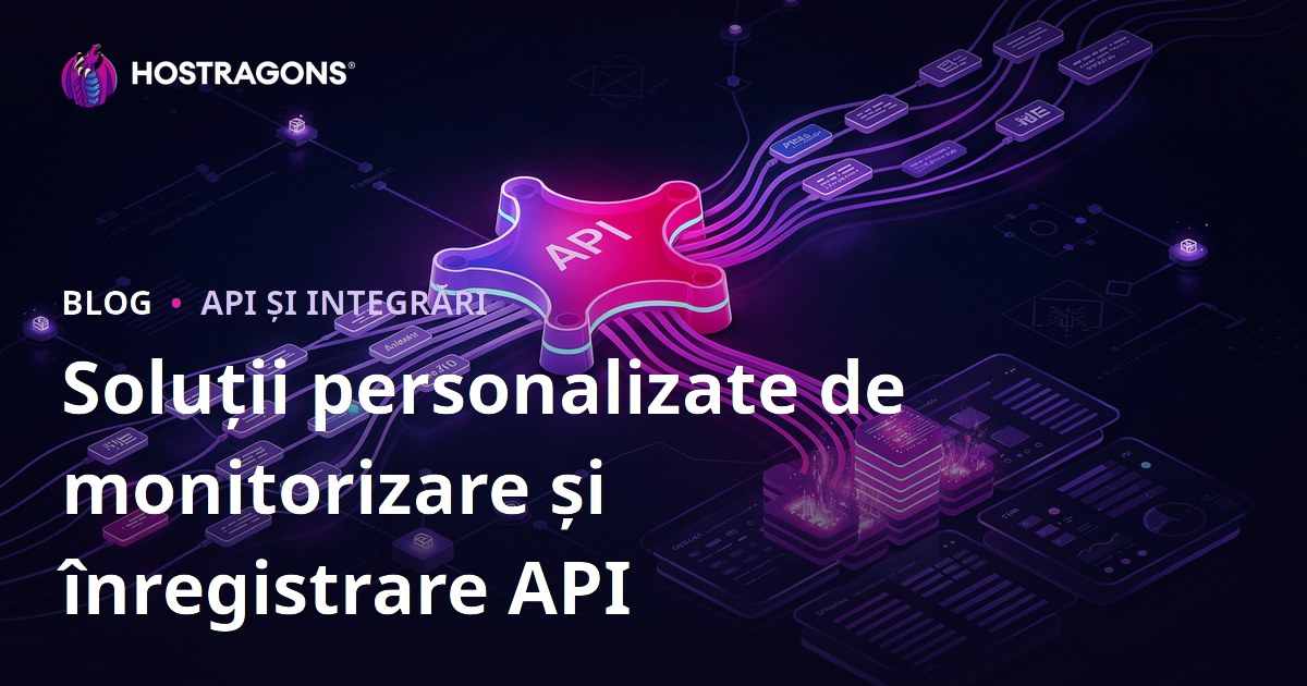 Soluții personalizate de monitorizare și înregistrare API