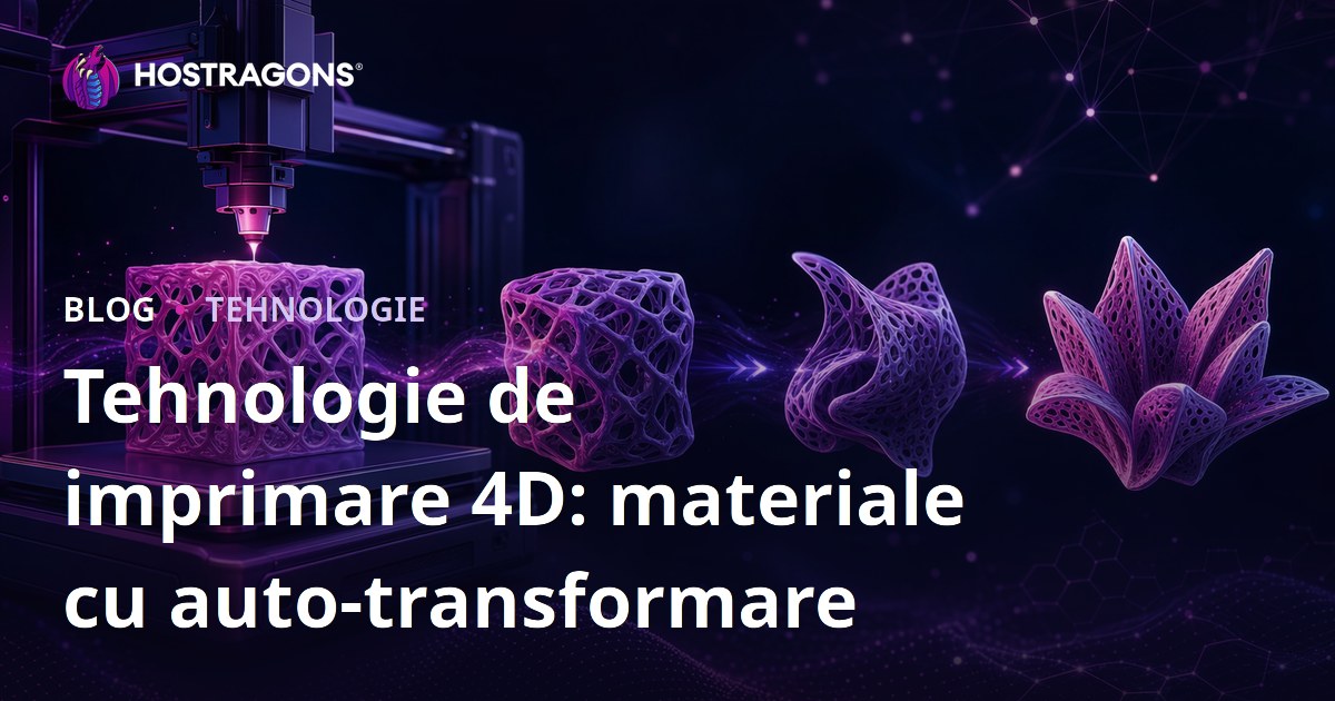 Tehnologie de imprimare 4D: materiale cu auto-transformare