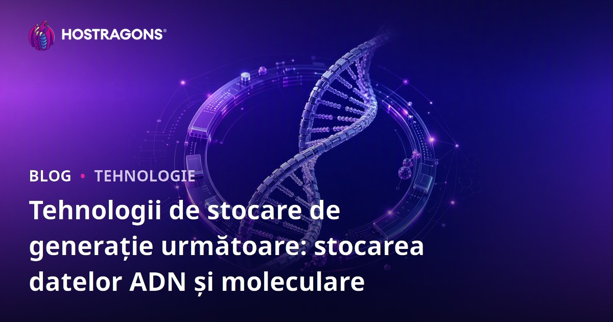 Tehnologii de stocare de generație următoare: stocarea datelor ADN și moleculare