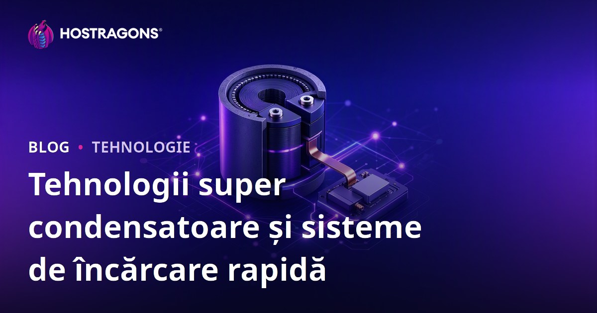 Tehnologii super condensatoare și sisteme de încărcare rapidă