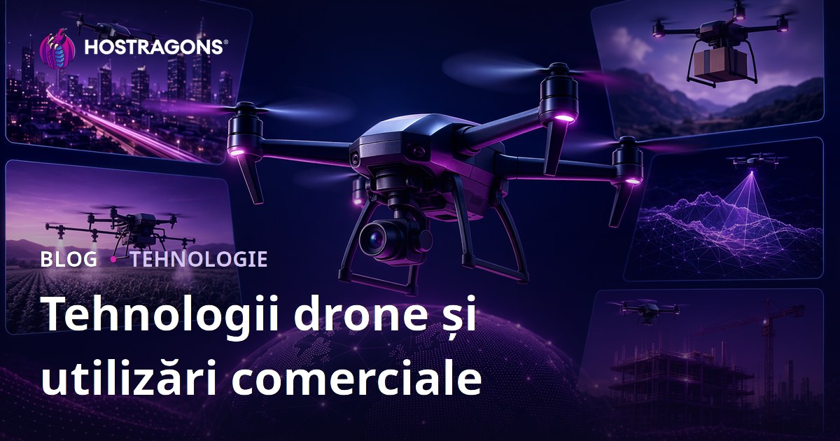 Tehnologii drone și utilizări comerciale