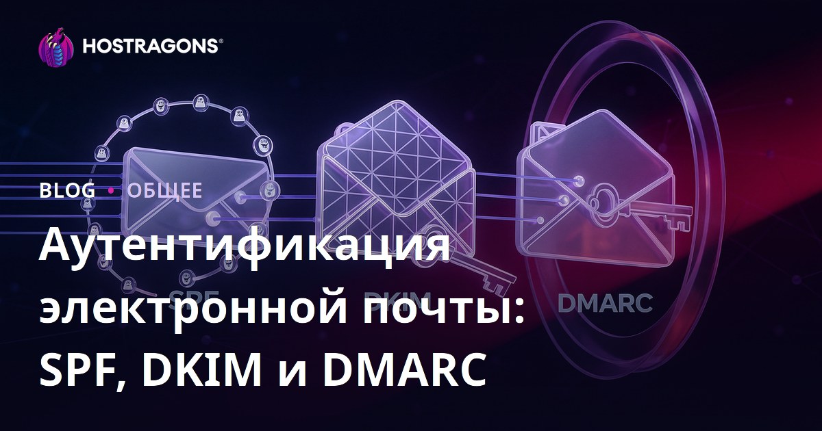 Аутентификация электронной почты: SPF, DKIM и DMARC