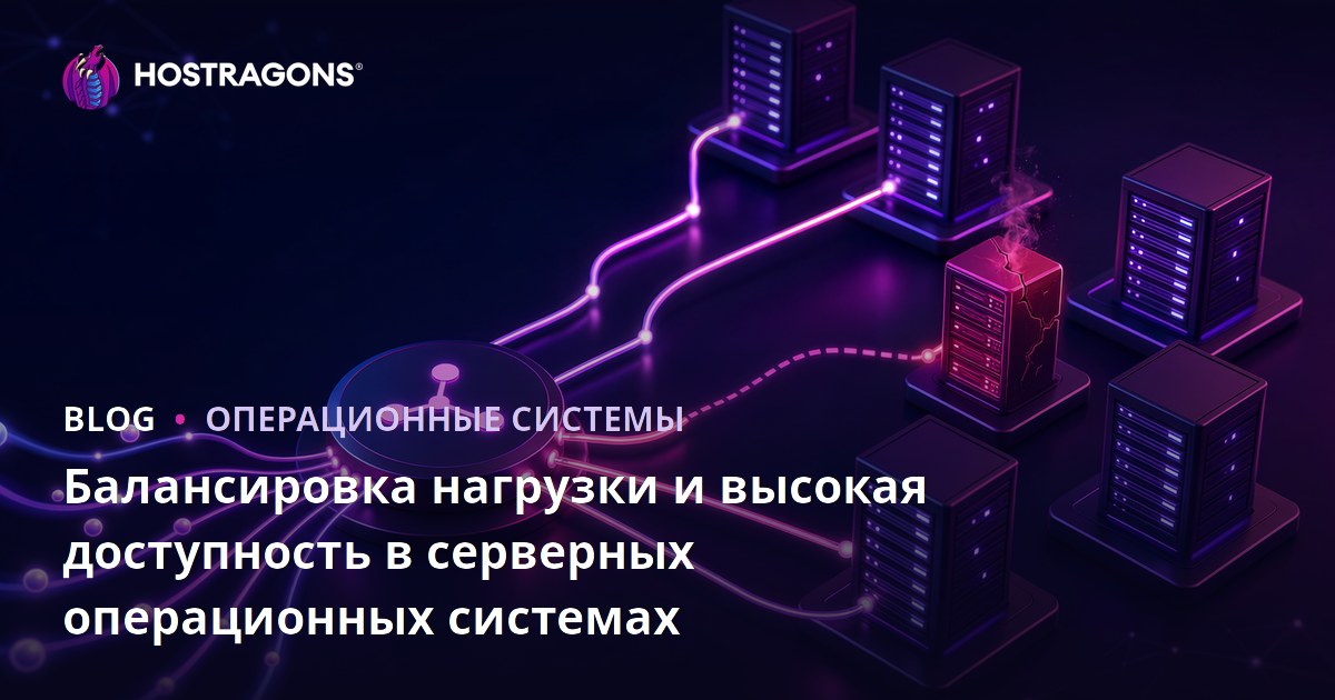 Балансировка нагрузки и высокая доступность в серверных операционных системах