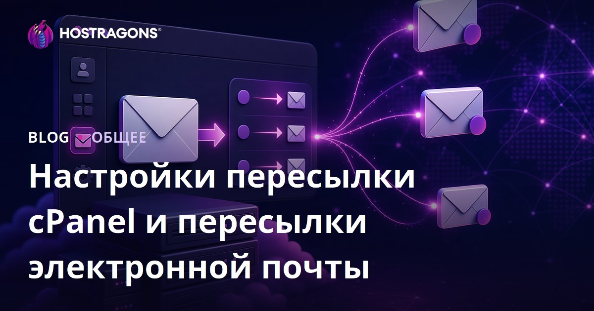 Настройки пересылки cPanel и пересылки электронной почты