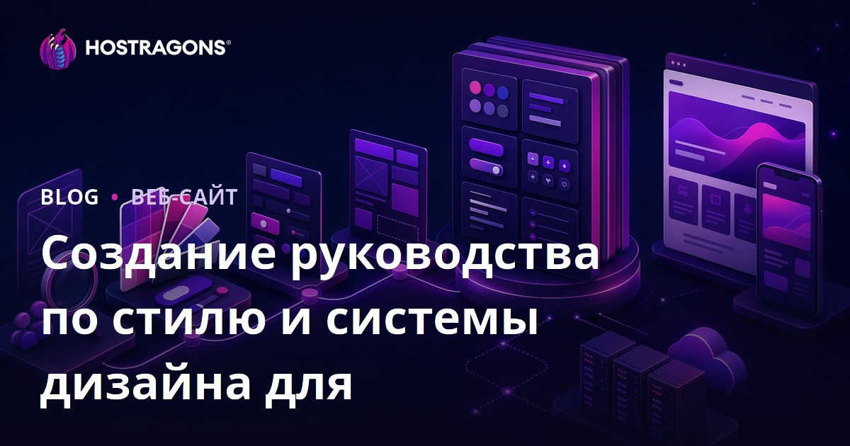 Создание руководства по стилю и системы дизайна для