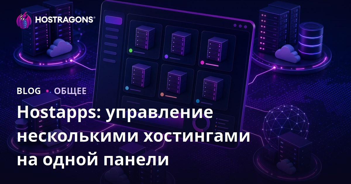 Hostapps: управление несколькими хостингами на одной панели