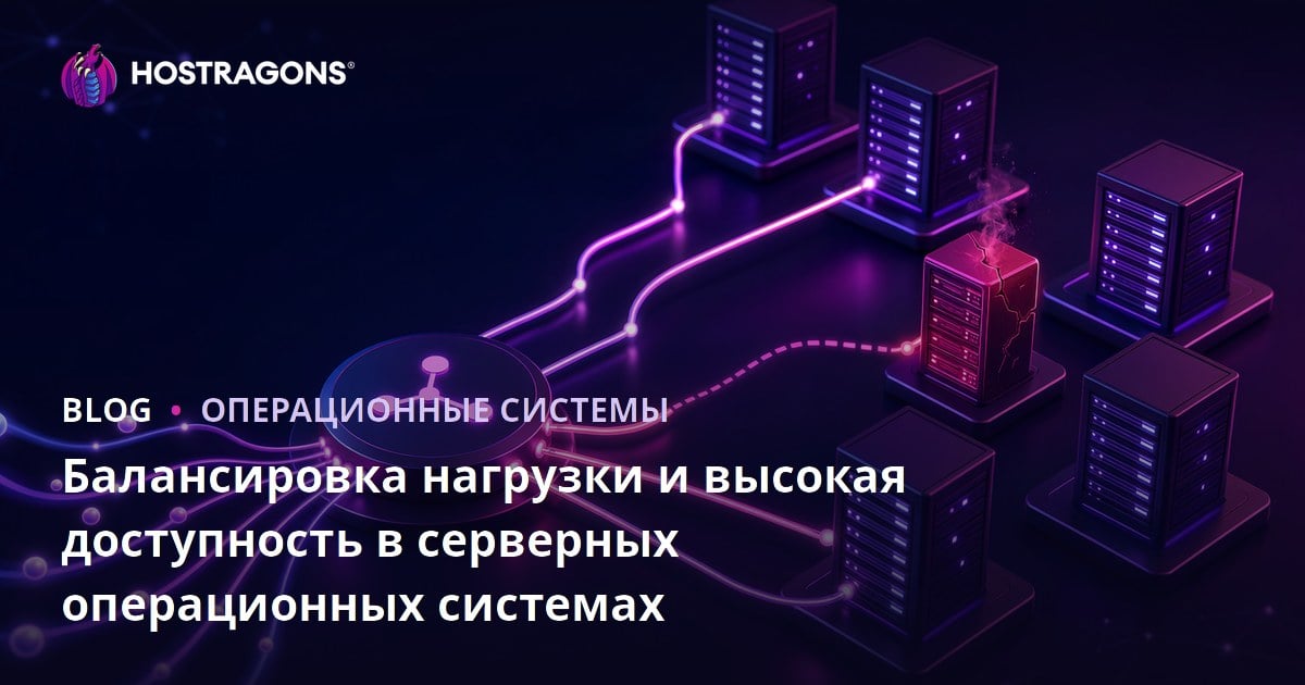 Балансировка нагрузки и высокая доступность в серверных операционных системах