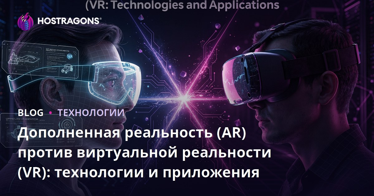 Дополненная реальность (AR) против виртуальной реальности (VR): технологии и приложения