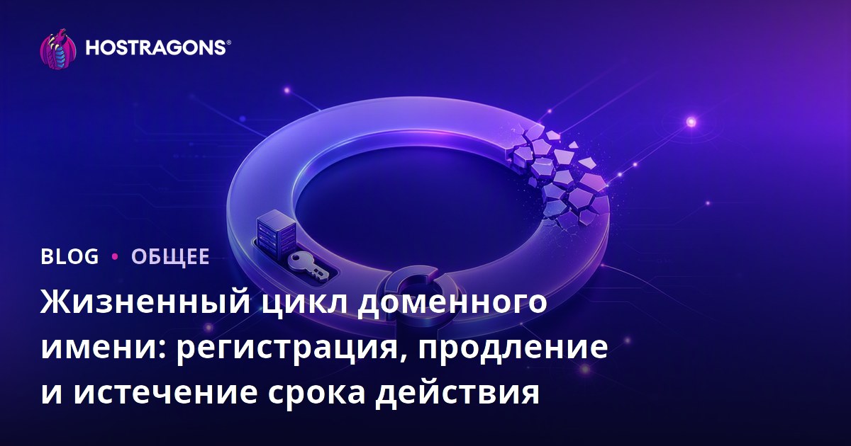 Жизненный цикл доменного имени: регистрация, продление и истечение срока действия