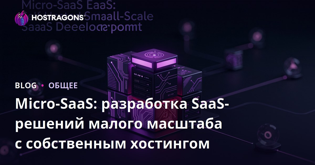 Micro-SaaS: разработка SaaS-решений малого масштаба с собственным хостингом