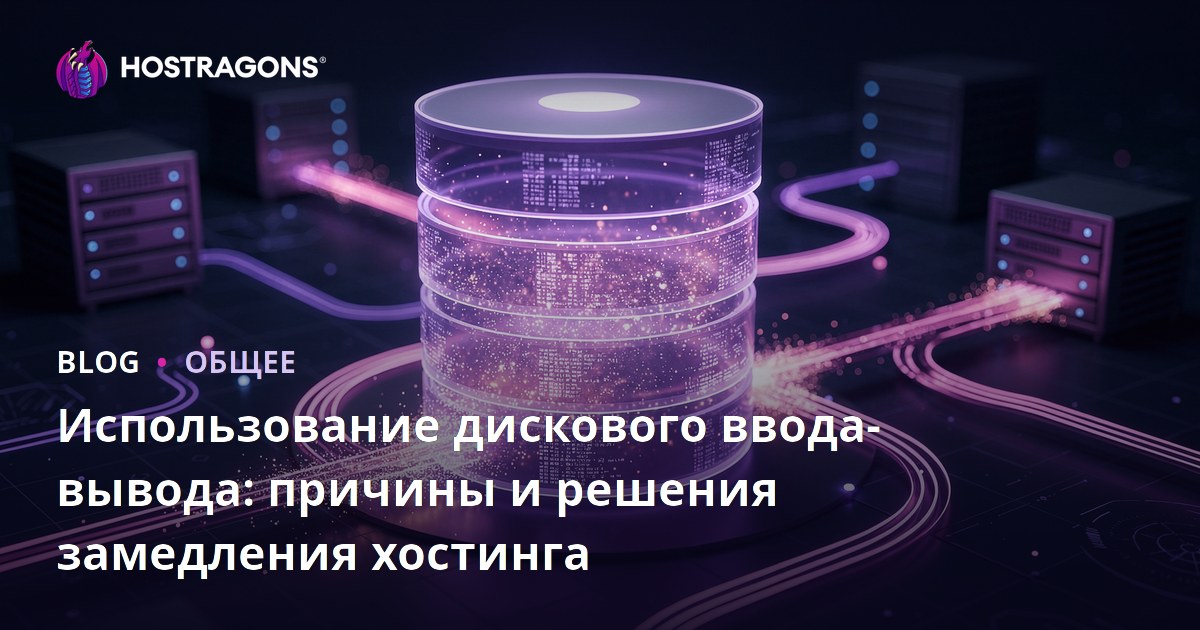 Использование дискового ввода-вывода: причины и решения замедления хостинга